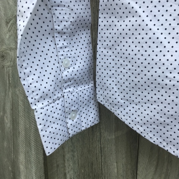 Black and White Polka Dot Button Down - Picture 4 of 5